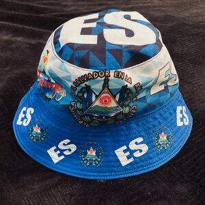 El Salvador Bucket Hat Blue & White